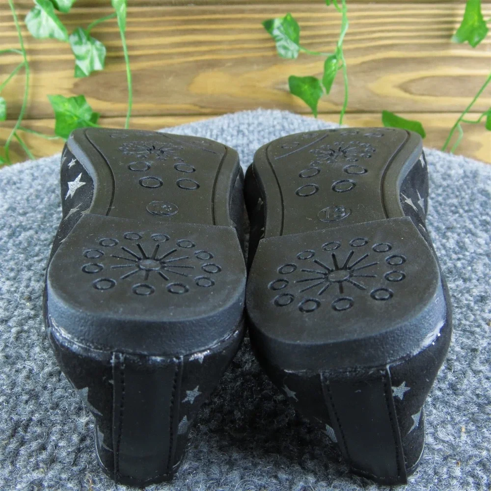 Kensie Girl Youth Girls Ballet Shoes Size 13 Medium Black‎ Synthetic Slip On